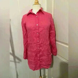 Araminta James $199 Revolve Linen Dress Beach Cover Up Monaco Shirt Dress